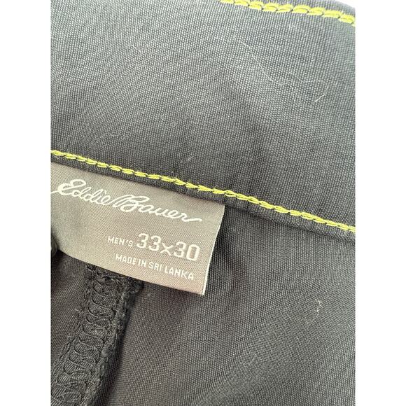 Eddie Bauer | Dress Pants | Men’s | 33x30 (34x29) | Black | Zipper Back Pocket - Picture 3 of 4
